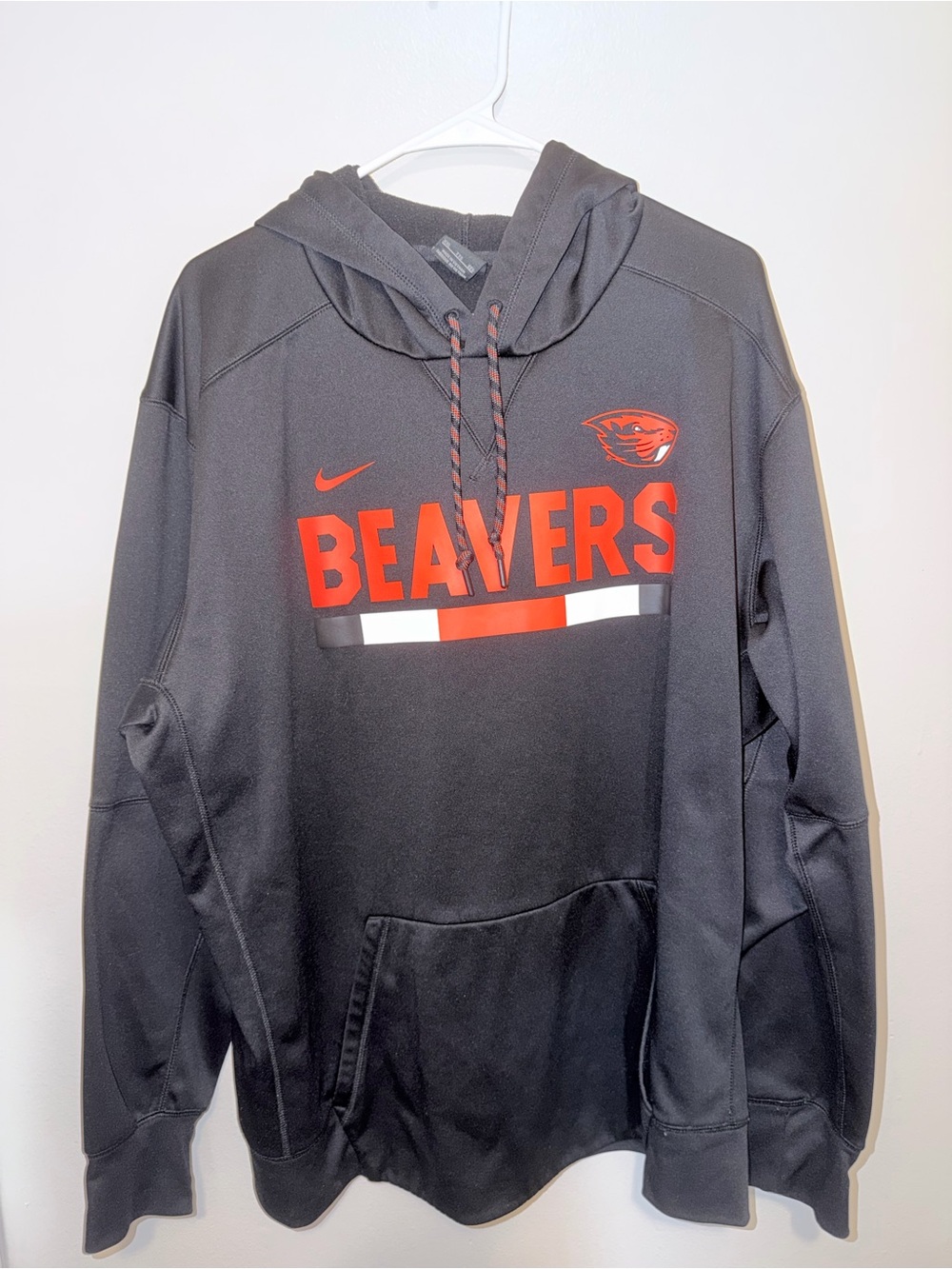 Nike Black & Orange Beavers Pullover Hoodie